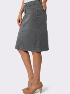 Jeansrock in 5-Pocket-Form