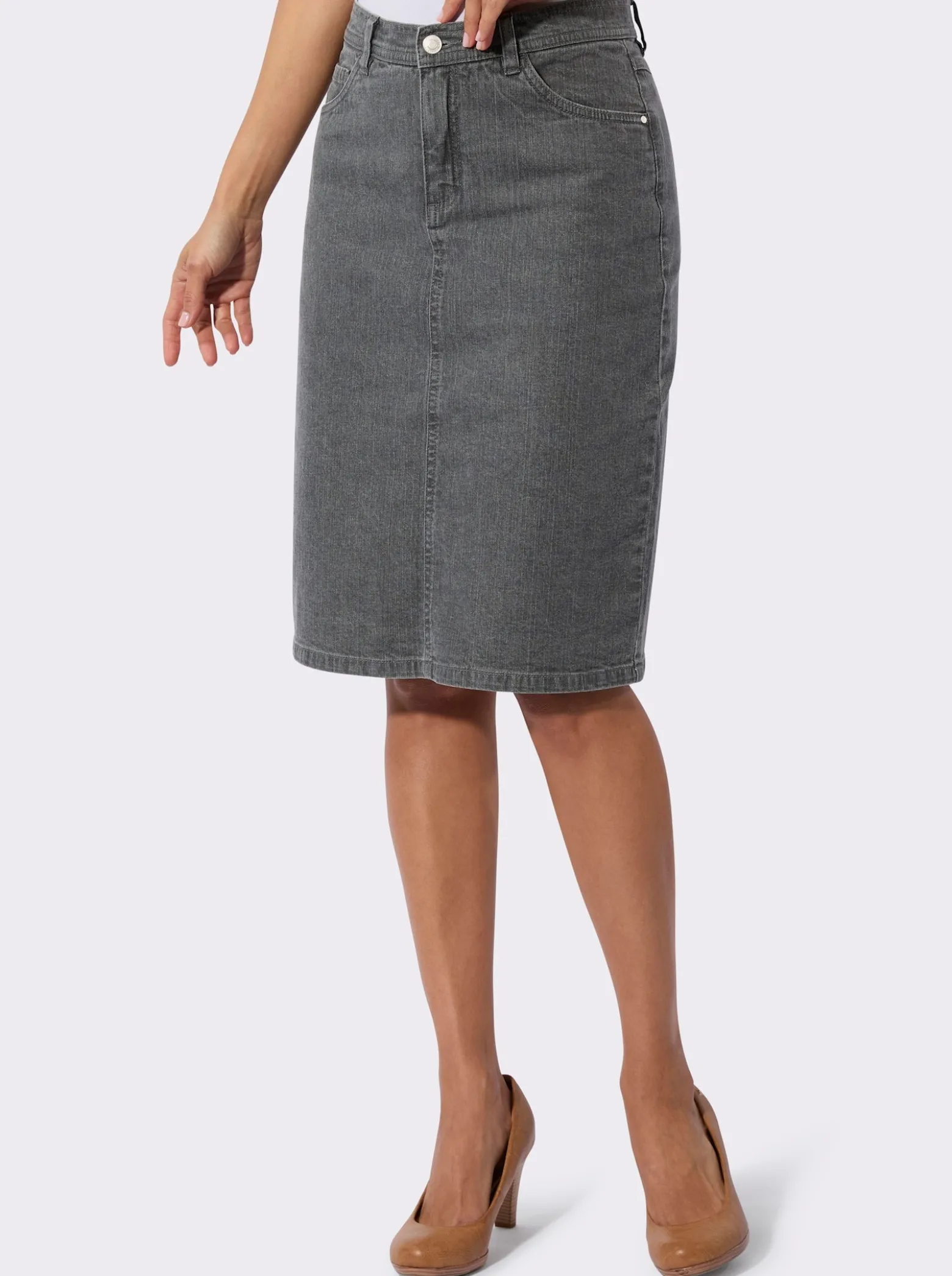 Jeansrock in 5-Pocket-Form