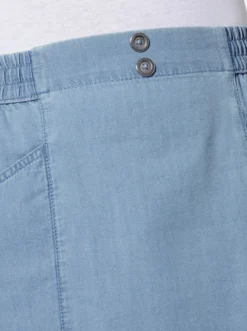 Jeansrock mit dekorativen Knöpfen