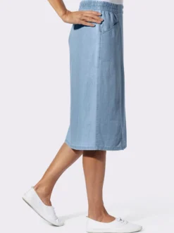 Jeansrock mit dekorativen Knöpfen