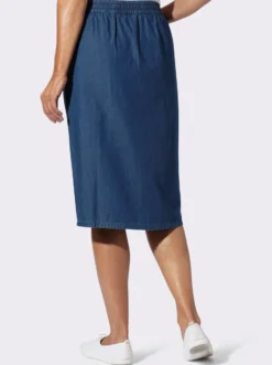 Jeansrock mit dekorativen Knöpfen
