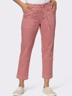 7/8-Jeans Schlupfform, mit Dehnbund