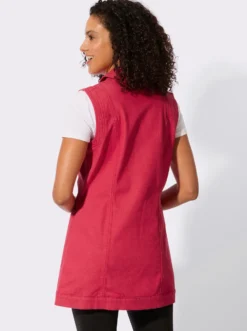 Jeansweste in Longform