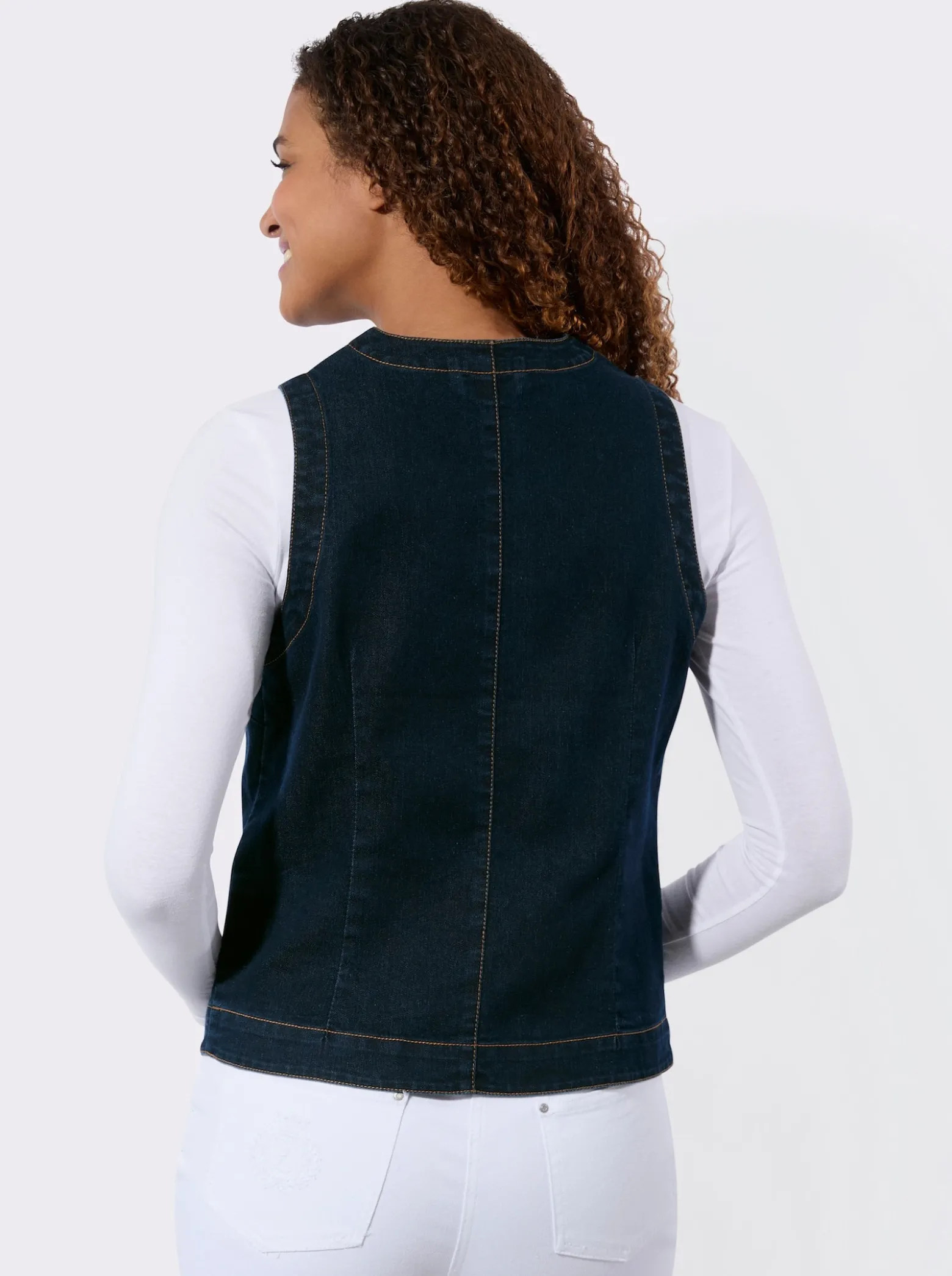 Jeansweste mit Leistentaschen