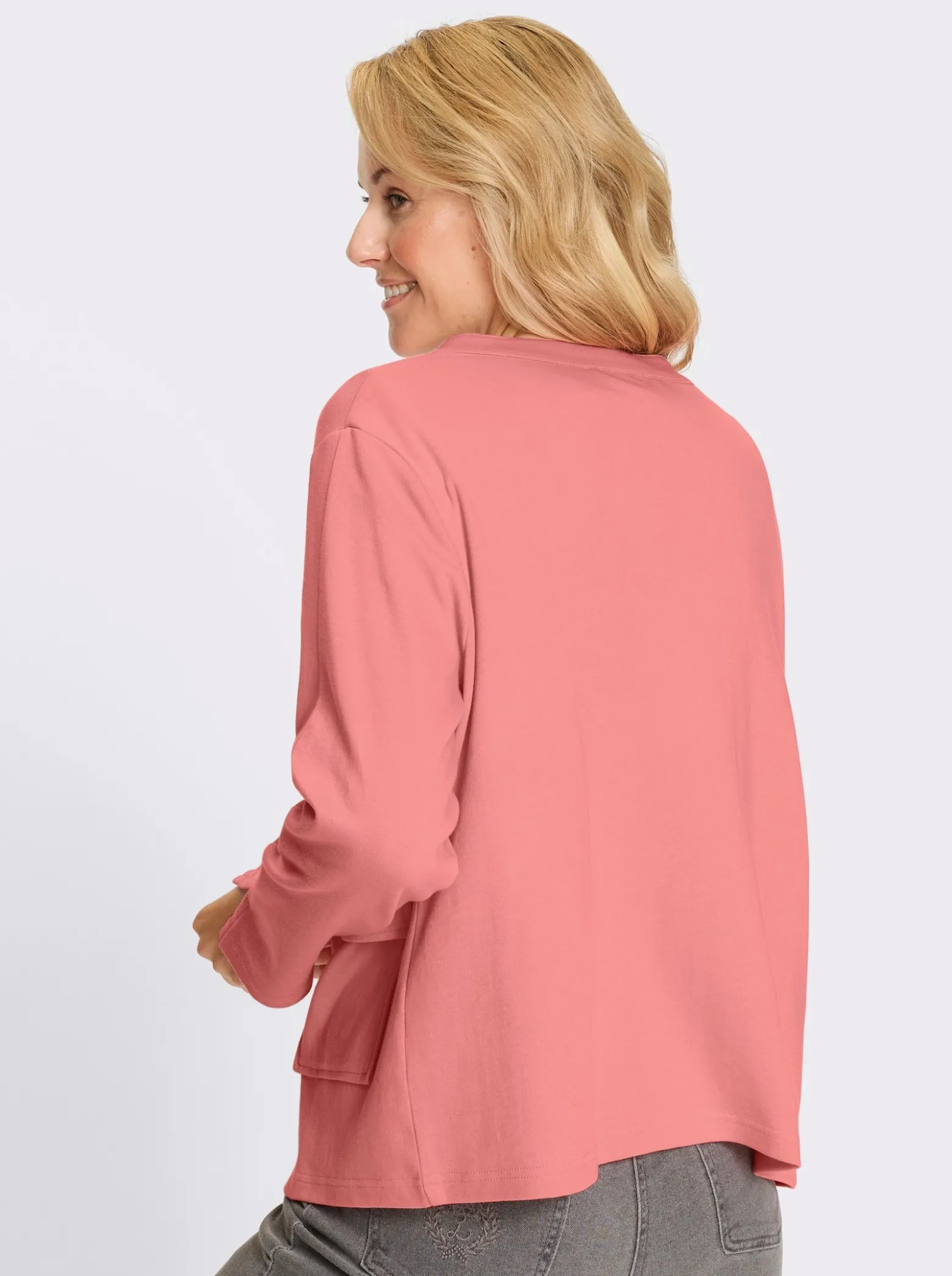 Jerseyblazer mit Brustabnähern