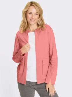 Jerseyblazer mit Brustabnähern