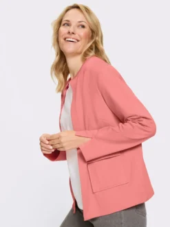 Jerseyblazer mit Brustabnähern