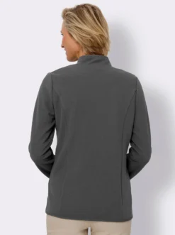 Jerseyblazer mit Stehkragen