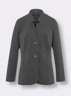 Jerseyblazer mit Stehkragen