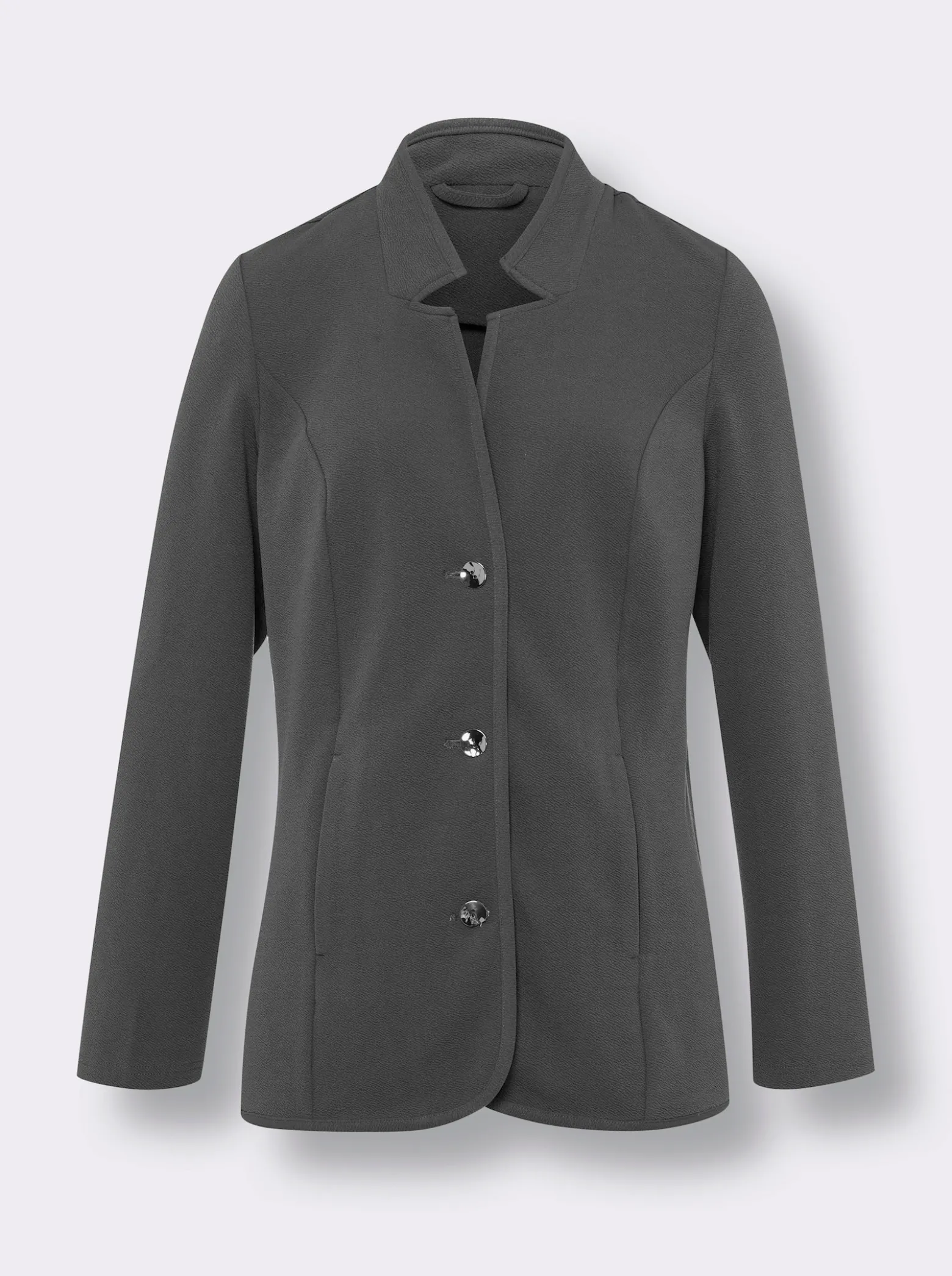 Jerseyblazer mit Stehkragen