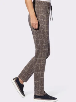 Jerseyhose im Hahnentritt, Jacquard