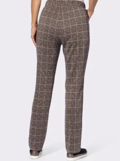 Jerseyhose im Hahnentritt, Jacquard