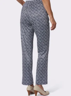 Jerseyhose in floralem Dessin