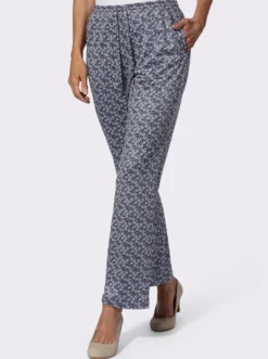 Jerseyhose in floralem Dessin