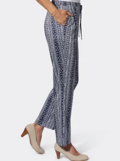 Jerseyhose in floralem Dessin