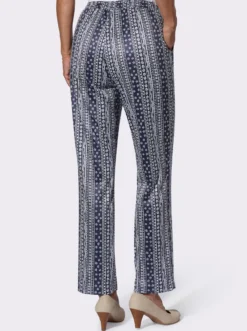 Jerseyhose in floralem Dessin