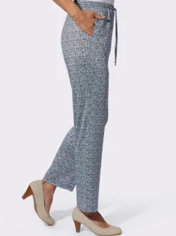 Jerseyhose in floralem Dessin