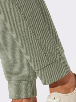 Jerseyhose in Melange-Optik