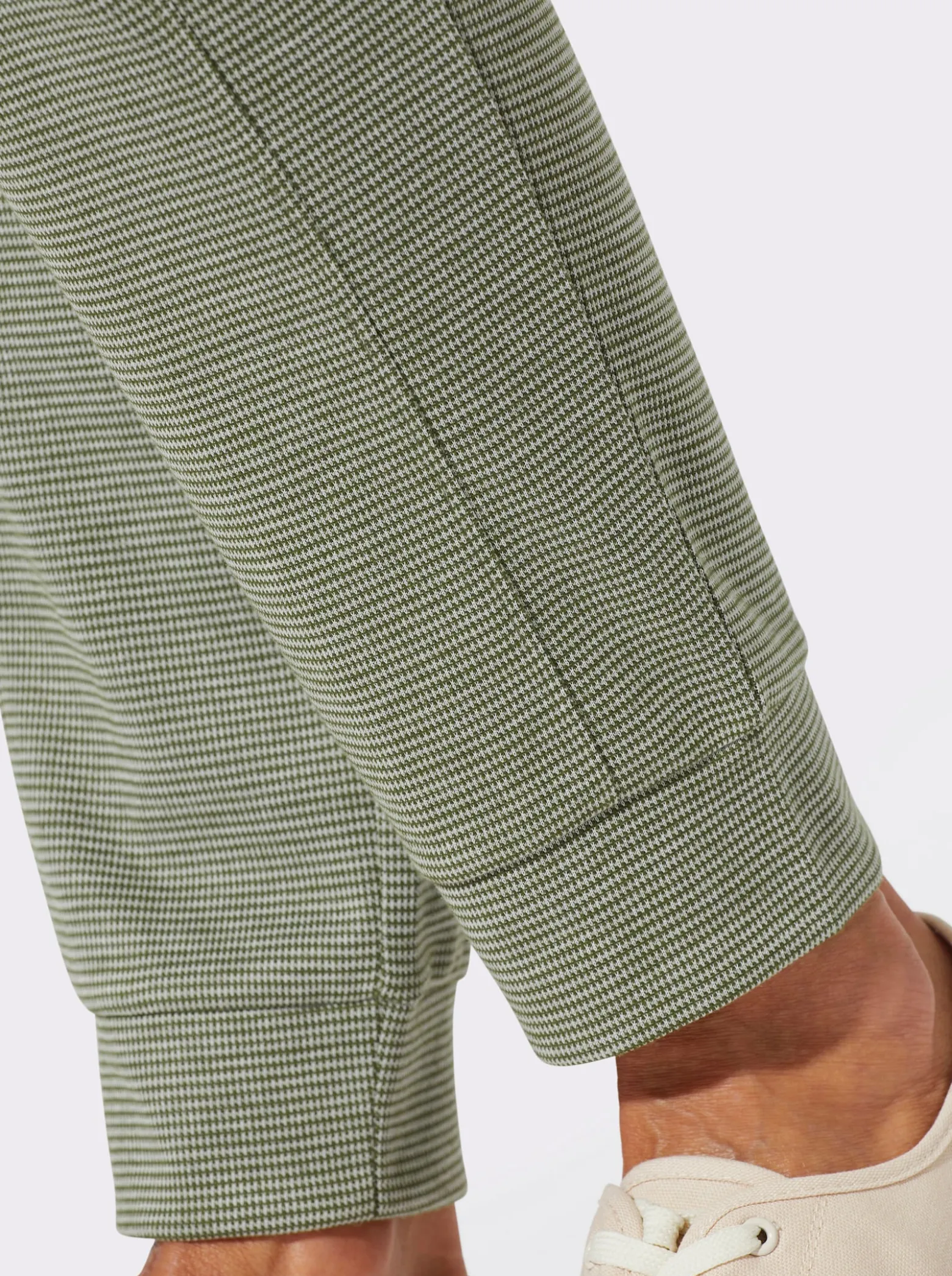 Jerseyhose in Melange-Optik