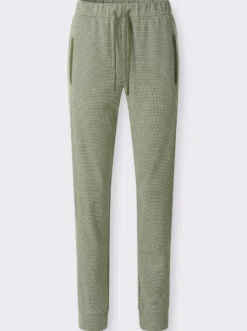 Jerseyhose in Melange-Optik