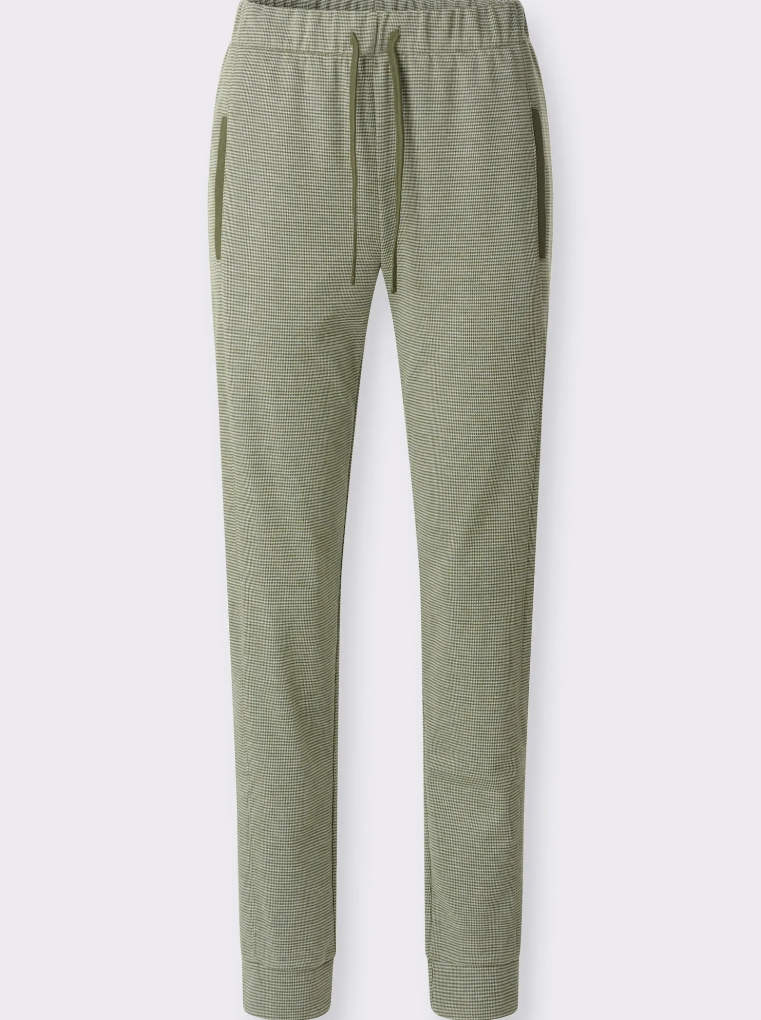 Jerseyhose in Melange-Optik