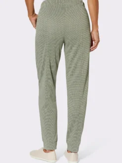 Jerseyhose in Melange-Optik