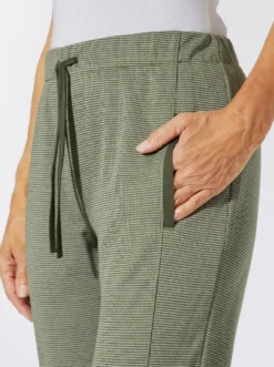 Jerseyhose in Melange-Optik