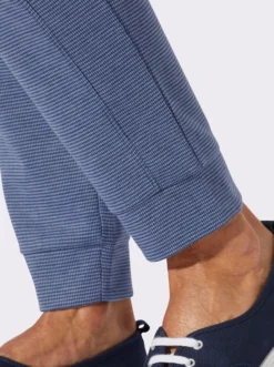 Jerseyhose in Melange-Optik