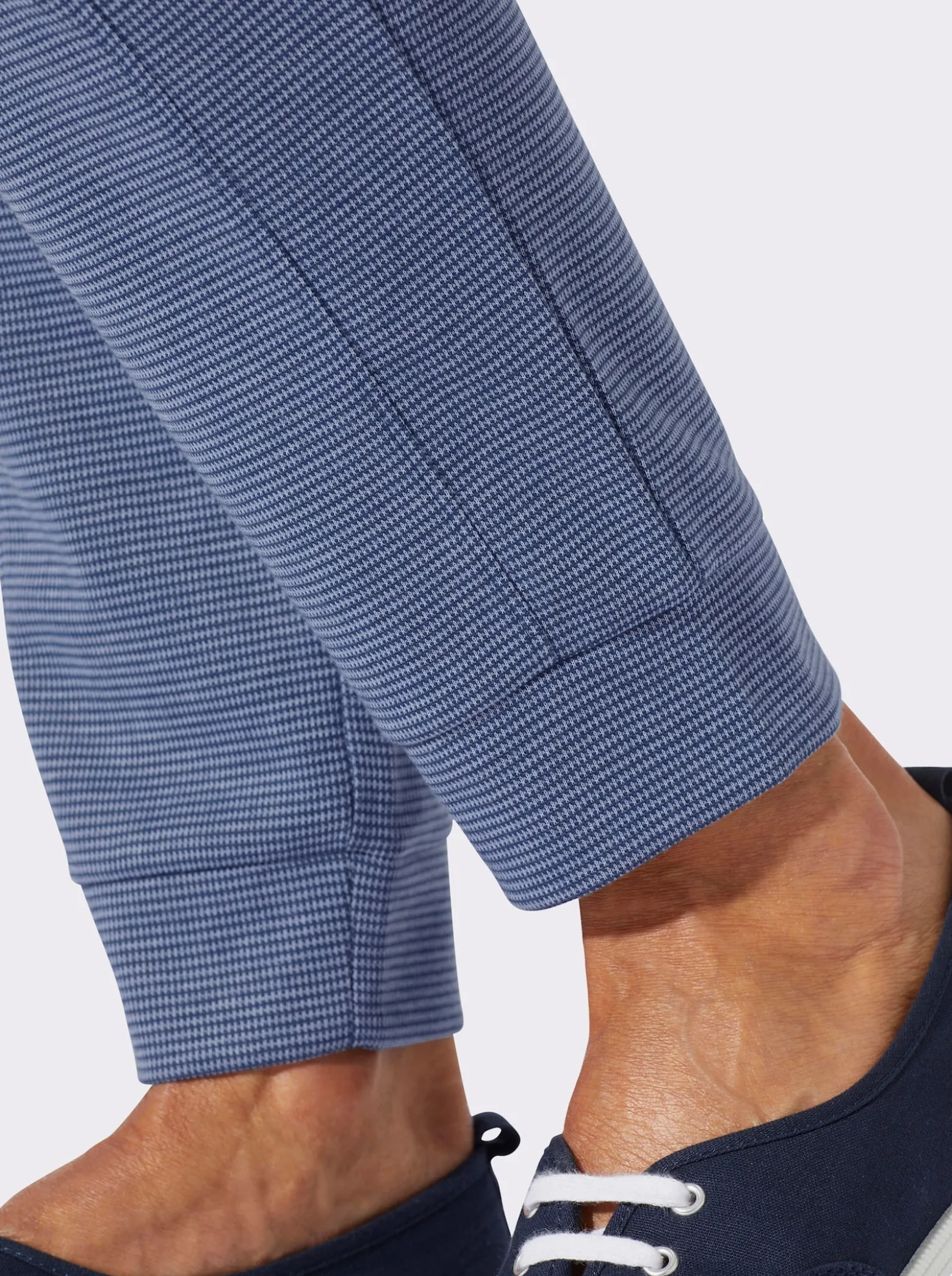 Jerseyhose in Melange-Optik