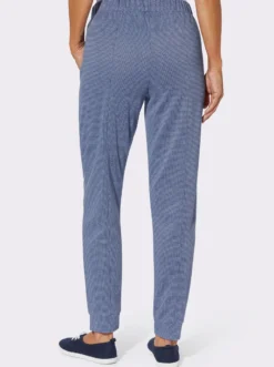 Jerseyhose in Melange-Optik