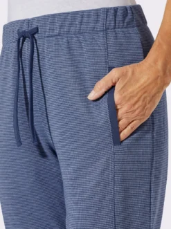 Jerseyhose in Melange-Optik