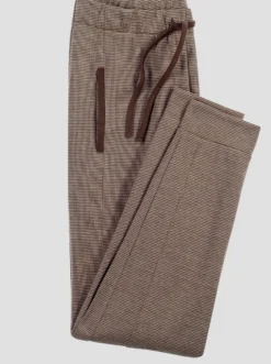 Jerseyhose in Melange-Optik