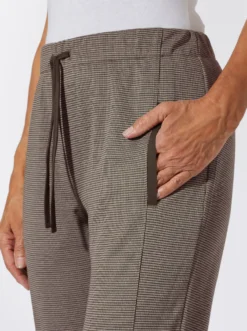 Jerseyhose in Melange-Optik