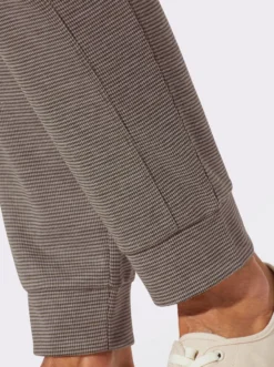 Jerseyhose in Melange-Optik