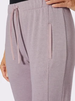 Jerseyhose in Melange-Optik