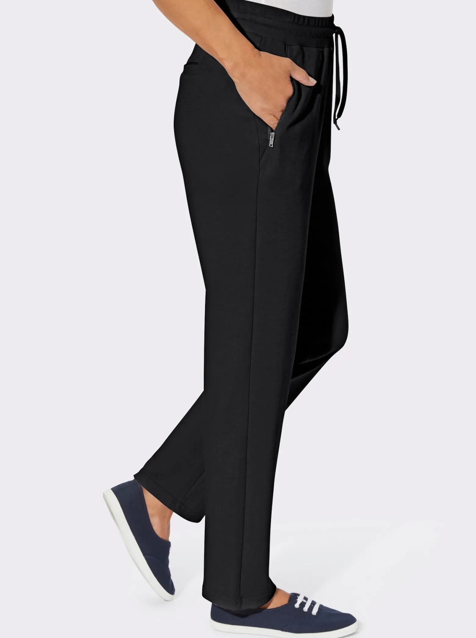 Jerseyhose mit Bindeband