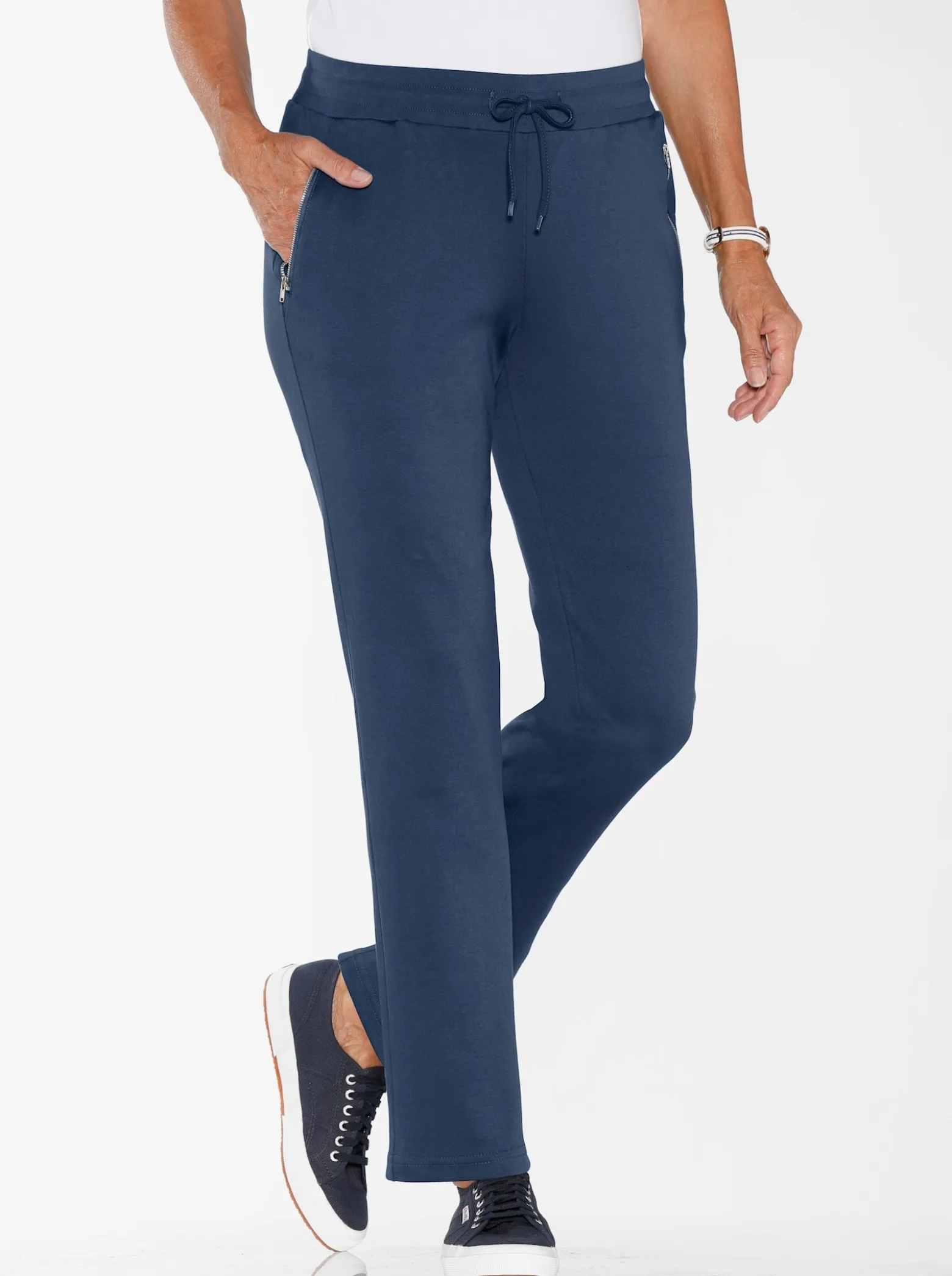 Jerseyhose mit Bindeband