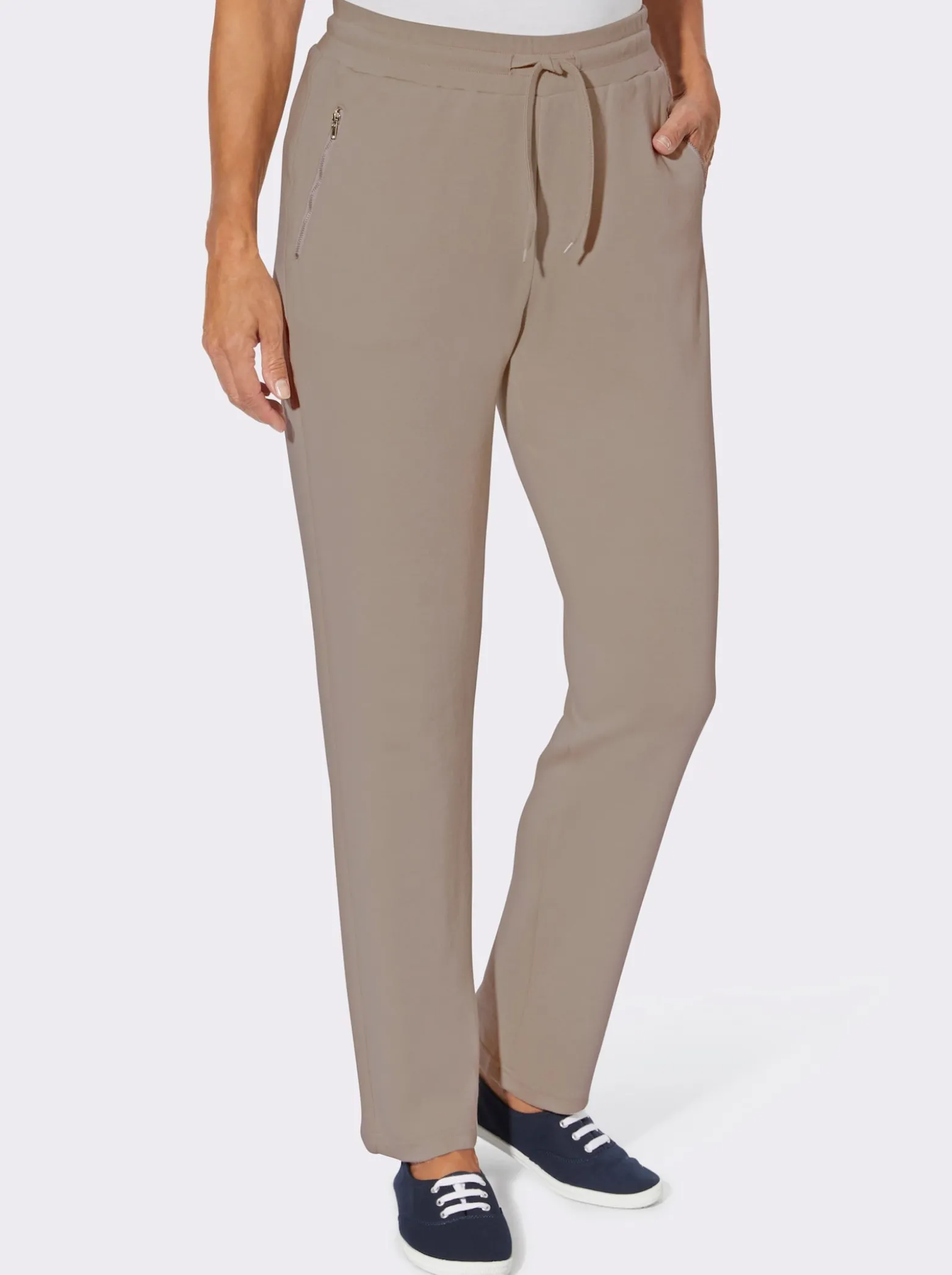 Jerseyhose mit Bindeband