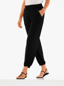 Jerseyhose mit elastischen Bündchen, Viskose
