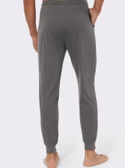 Jerseyhose mit elastischen Rippbündchen
