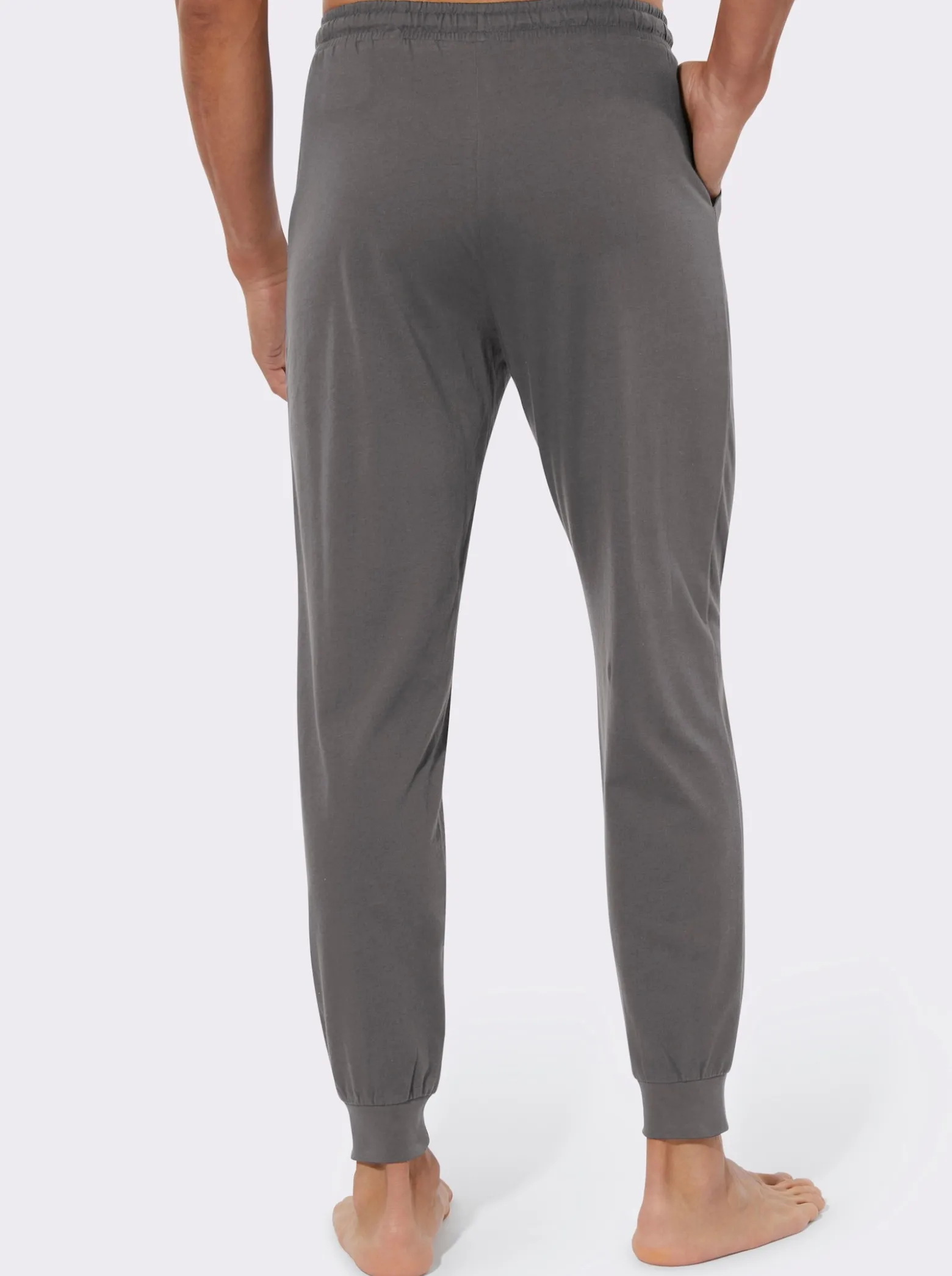 Jerseyhose mit elastischen Rippbündchen