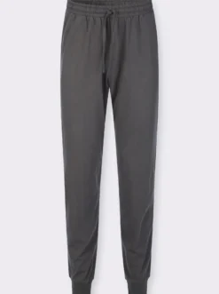 Jerseyhose mit elastischen Rippbündchen