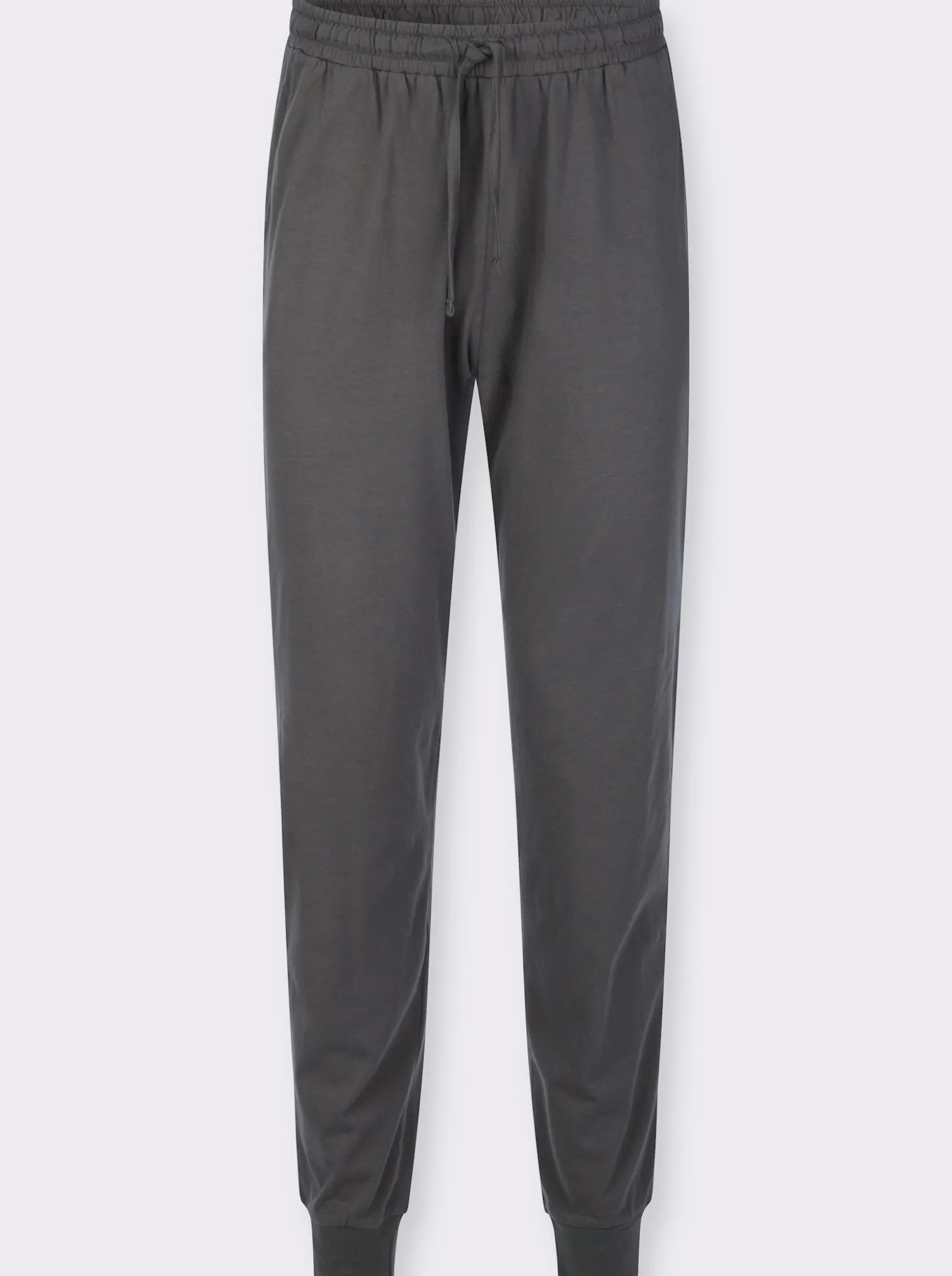Jerseyhose mit elastischen Rippbündchen