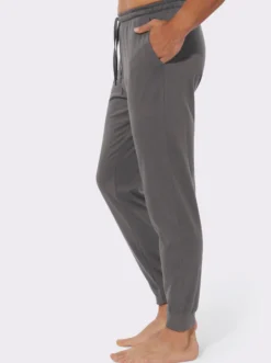 Jerseyhose mit elastischen Rippbündchen