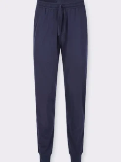 Jerseyhose mit elastischen Rippbündchen