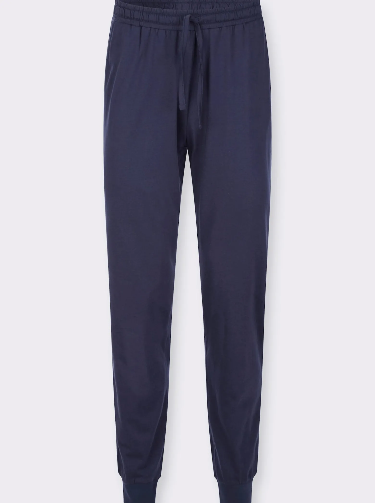 Jerseyhose mit elastischen Rippbündchen
