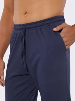 Jerseyhose mit elastischen Rippbündchen