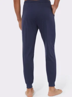 Jerseyhose mit elastischen Rippbündchen