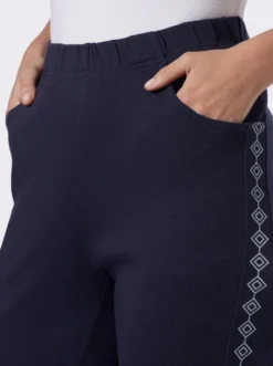 Jerseyhose mit figurfreundlichen Einsätzen