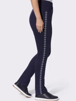 Jerseyhose mit figurfreundlichen Einsätzen